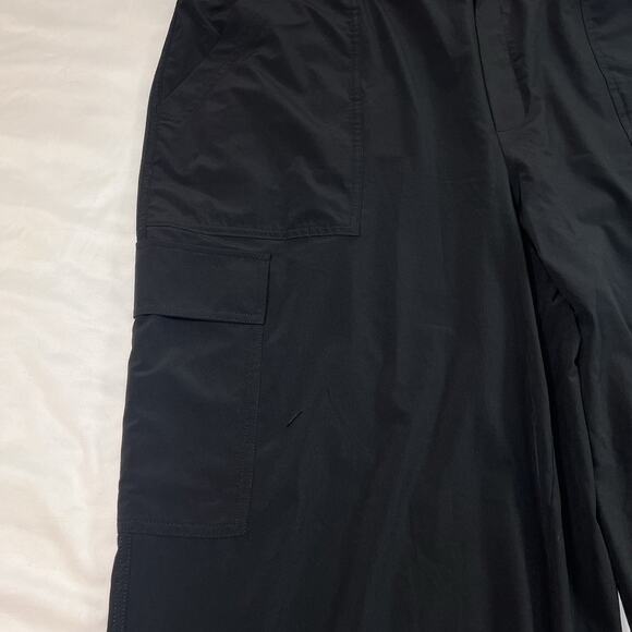 Athleta Brooklyn Heights Pants Plus Size 22 Black Cargo Pockets High Rise Casual - Picture 5 of 14